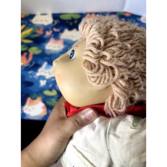 Vintage 1982 Cabbage Patch Kid Doll White Red Sailer Outfit Plush Stuffed - Picture 11 of 12